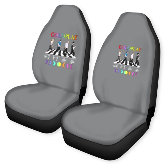 Discover Coldplay Band Car Seat Covers Round