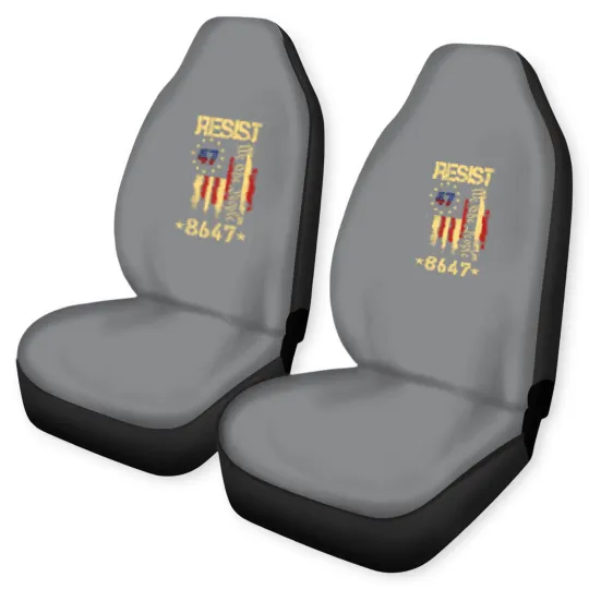 Discover Anti Trump 8647 86 47 US Flag We The People Impeach 47 Unisex Car Seat Covers
