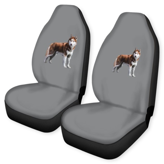 Discover Siberian Husky Red Husky Wolf Dog Car Seat Covers