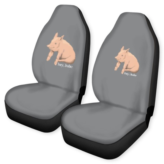 Discover Hey Babe Cute Pig Pun Car Seat Covers