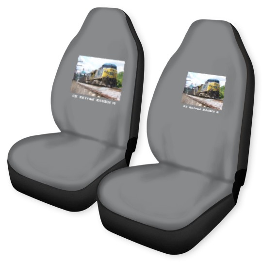 Discover CSX Railroad AC4400CW #6 With a Coal Train Black Car Seat Covers