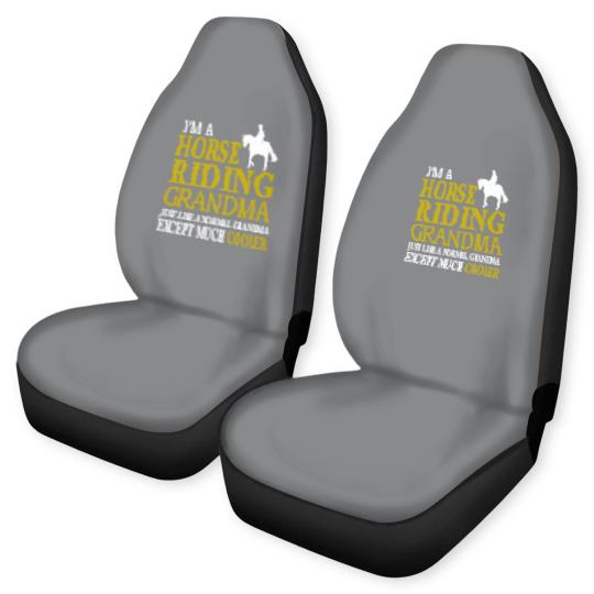 Discover I'm A Horse Riding Grandma Car Seat Covers