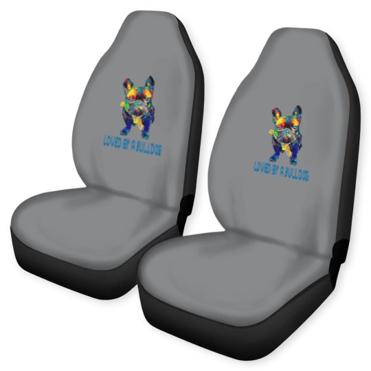 Discover French Bulldog Pet Mens Loved by a bulldog French Bulldog Funny Sayings Car Seat Covers