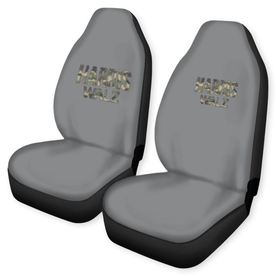 Discover Kamala Harris Walz Election 2024 Car Seat Covers, Camouflage, Hunters white