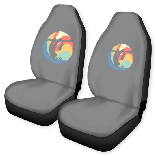 Discover Sloth Vintage Circle Car Seat Covers