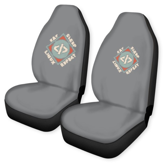 Discover Linux - Eat Sleep Linux Repeat Car Seat Covers