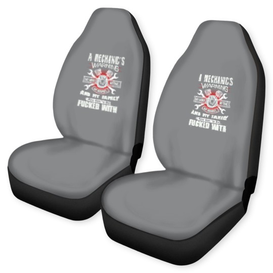 Discover Mechanic's Warning Car Seat Covers