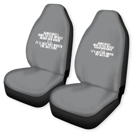 Discover IT´S JUST NOT WORTH THE JAIL TIME! FUNNY GIFT IDEA Car Seat Covers