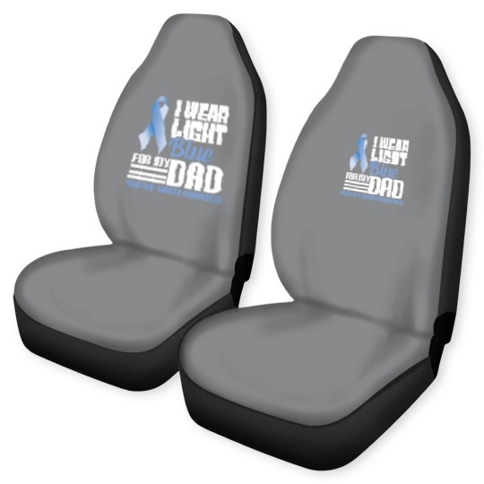 Discover I Wear Light Blue For Dad Car Seat Covers Prostate Cancer