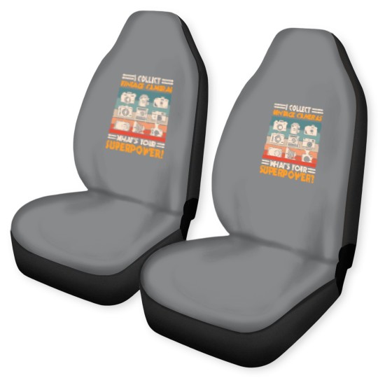 Discover Vintage Camera Collector Car Seat Covers