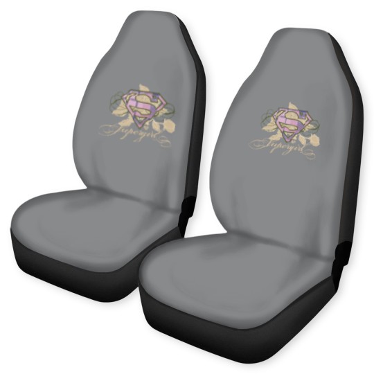 Discover Supergirl Flowers Car Seat Covers