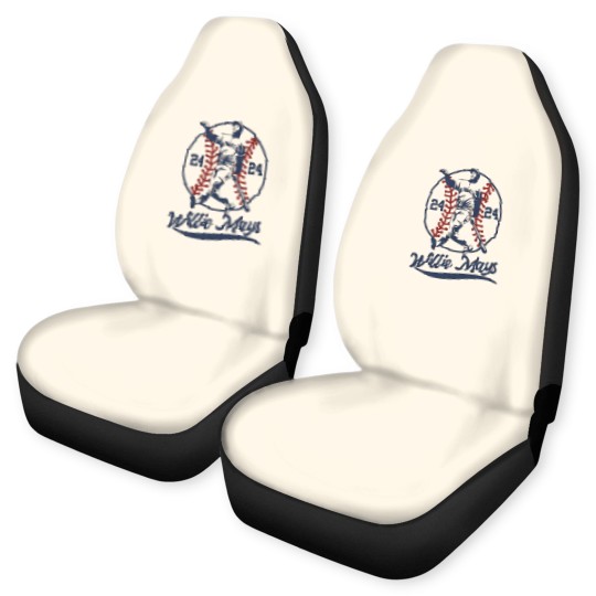 Discover Willie Mays Car Seat Covers, Vintage Aesthetic Art Willie Mays Car Seat Covers