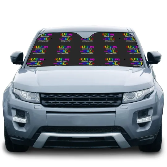 Discover autism seeing the world differently autism awareness month Car Sun Shades