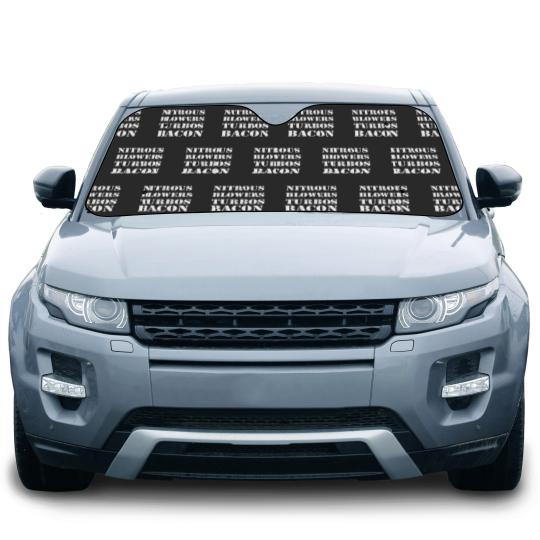 Discover Nitrous & Blowers & Turbos & Bacon Design Car Sun Shades