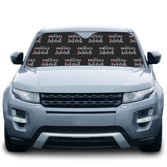 Discover Phillies Walking Abbey Road Signatures Baseball 2023 Signatures Car Sun Shades