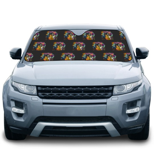 Discover Vintage Spooky Scooby-Doo Car Sun Shades: Haunted House