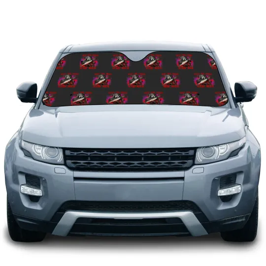 Discover Scream Ghostface What's Your Favorite Scary Movie Car Sun Shades, Scream Ghost Face Car Sun Shades