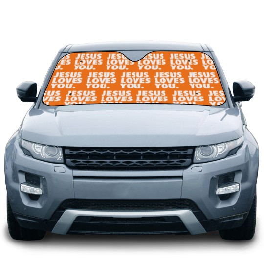 Discover JESUS LOVES YOU Car Sun Shades