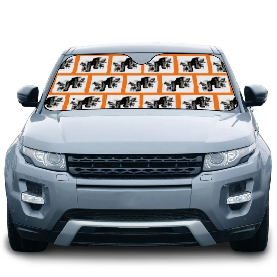 Discover Guinness Aloha Car Sun Shades - Black Tropical Hawaiian Style, Beer Lover Car Sun Shades
