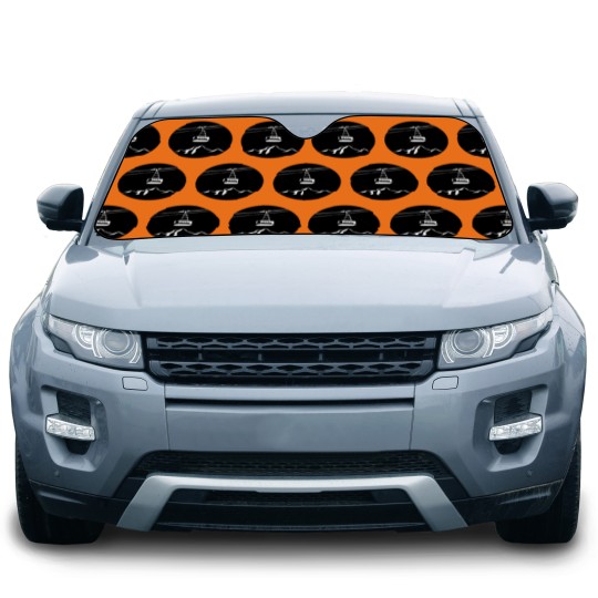 Discover Mountain with gondola white Car Sun Shades
