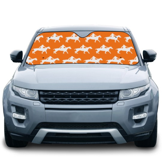 Discover Horse Rider Pocket Design Car Sun Shade for Horse Lovers