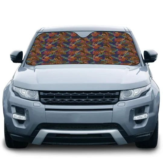 Discover Wyoming Wrestling Car Sun Shades