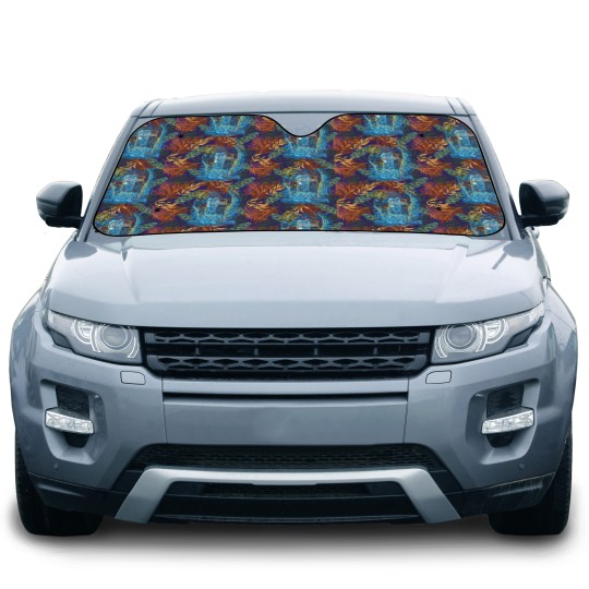 Discover Dr Who and the Daleks Mens Car Sun Shades Size M Short Sleeve Black