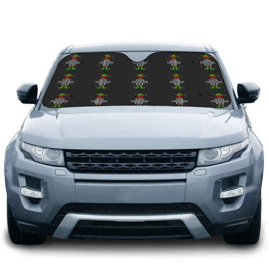 Discover School Psychologist Elf Xmas Funny Family Matching Christmas Car Sun Shades