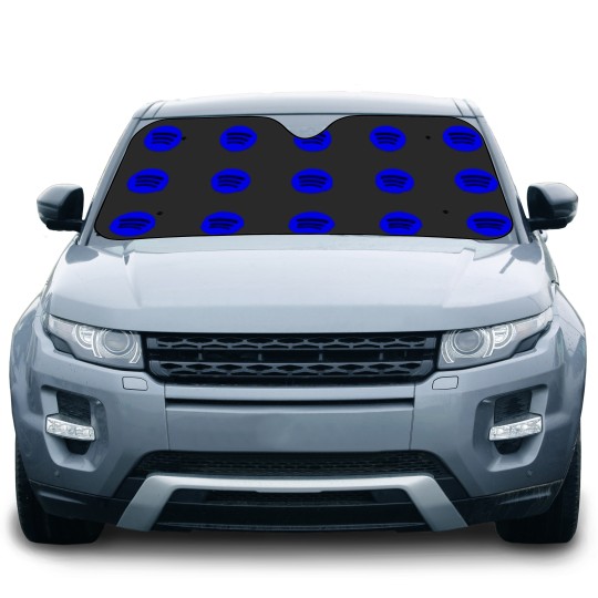 Discover spotify music blue Car Sun Shades