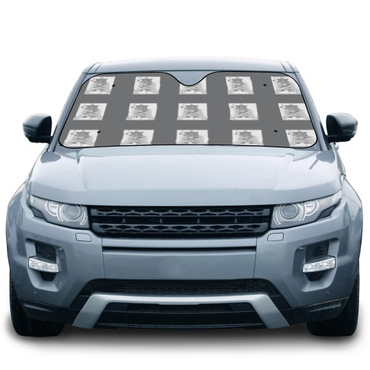 Discover Spirited Away Bathhouse with Chihiro but a simple line drawing Classic Car Sun Shades