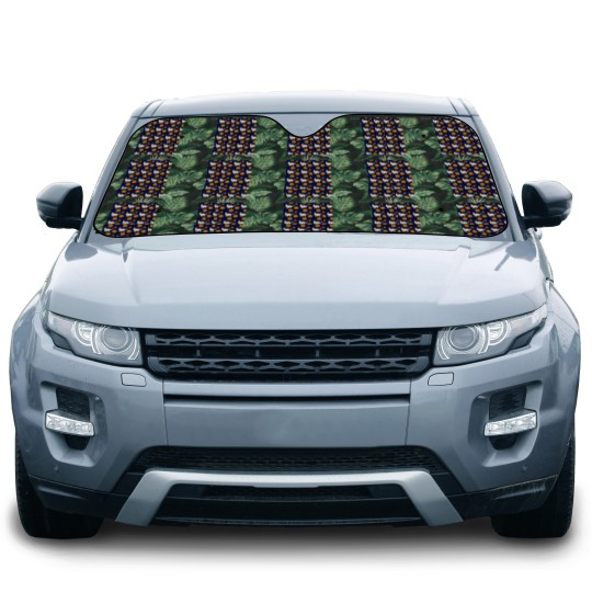 Discover White Cat Orange Polka Dots - Matisse-esque Graphic Car Sun Shades