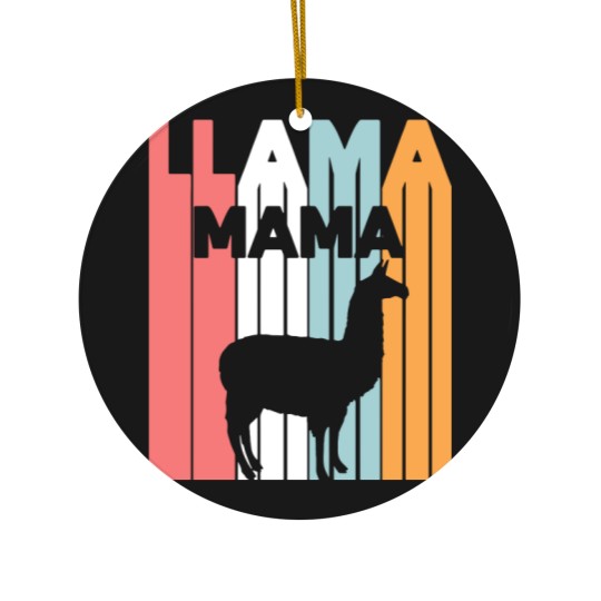 Discover Llama/Alpaca Design - LLAMA MAMA Ceramic Ornaments