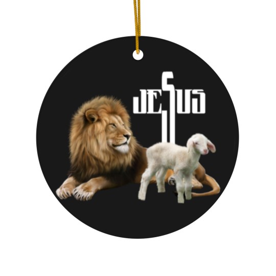 Discover Jesus is Lion and Lamb Ceramic Ornaments