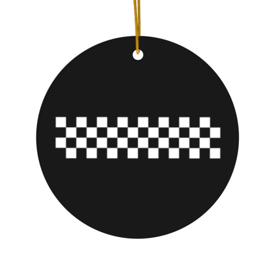 Discover Checkerboard - Ska black/white Ceramic Ornaments