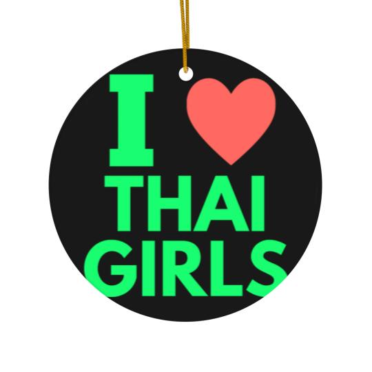Discover i love thai girls Ceramic Ornaments