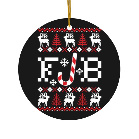 Discover Let's Go Brandon Christmas Ceramic Ornaments