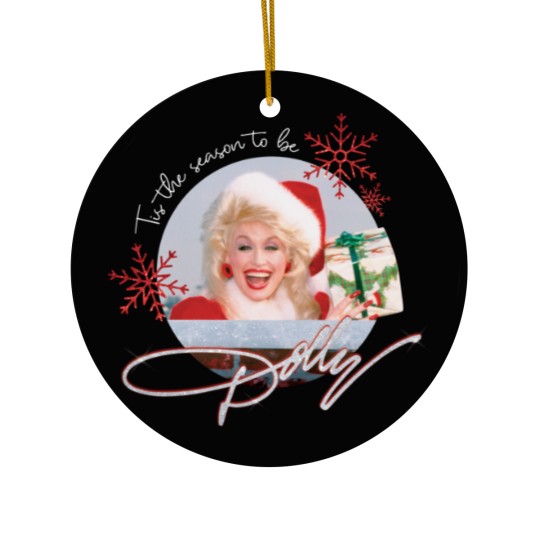 Discover Dolly Parton Tis the Season To Be Dolly Christmas Ceramic Ornaments