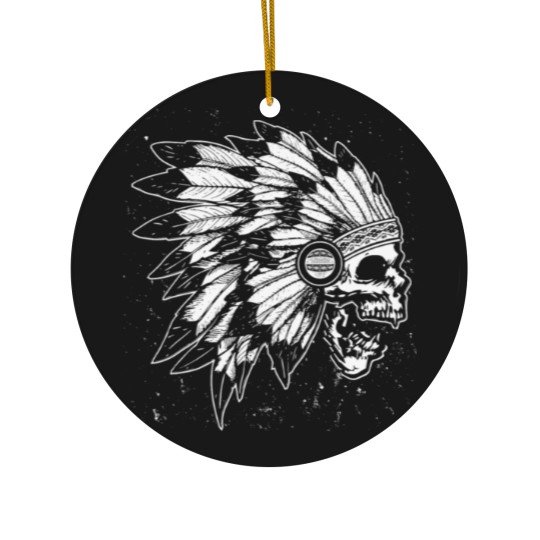 Discover skull native Ceramic Ornaments