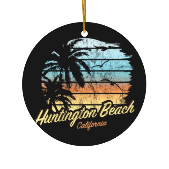 Discover Huntington Beach Florida Usa The Original Sunset Ceramic Ornaments