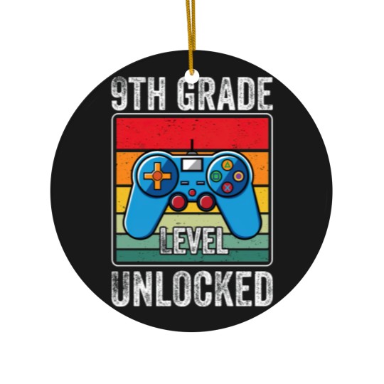 Discover 9th Grade Level Unlocked First year of High School Ceramic Ornaments
