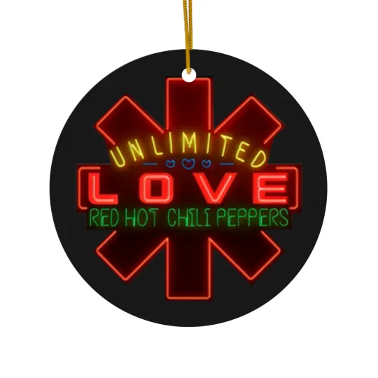 Discover Red Hot Chili Peppers Unlimited Love World Tour 2022 Ceramic Ornaments, Red Hot Chili Peppers Tour 2022 Ceramic Ornaments