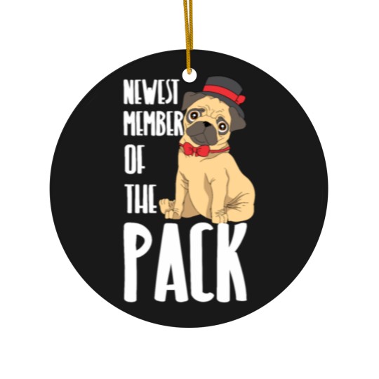 Discover Adorable Pug Baby Dog Cute Puppy Kid Ceramic Ornaments