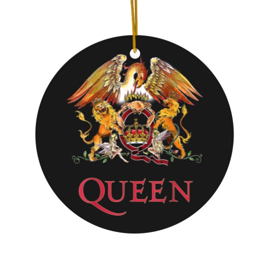 Discover Queen White Crest Freddie Mercury Brian May Ceramic Ornaments Ceramic Ornaments
