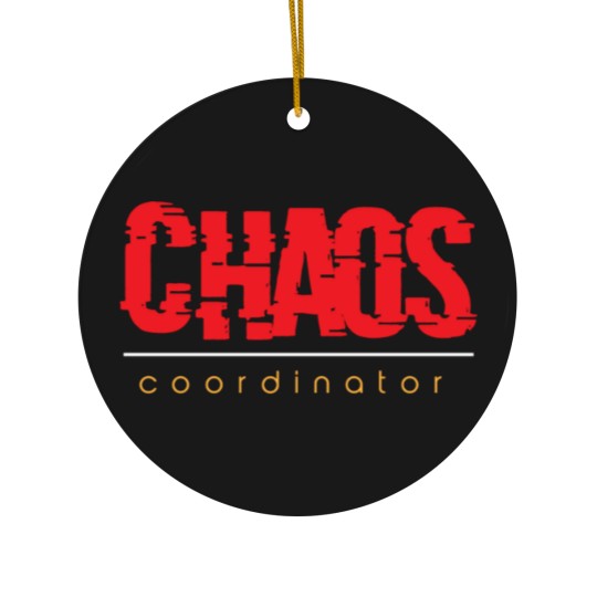 Discover Chaos Coordinator Design Ceramic Ornaments