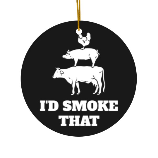 Discover I'd smoke that Ceramic Ornaments