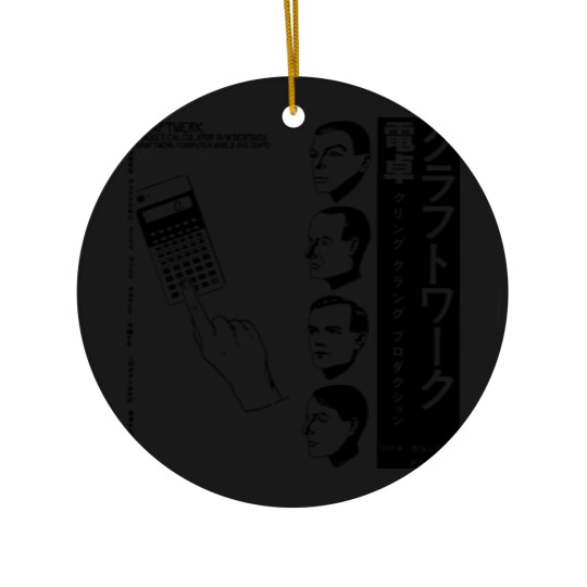 Discover Kraftwerk Japanese Pocket Calculator Music Computer World Ceramic Ornaments