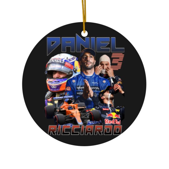 Discover Daniel Ricciardo McLaren Racing 90s Vintage Bootleg Unisex Rap Ceramic Ornaments