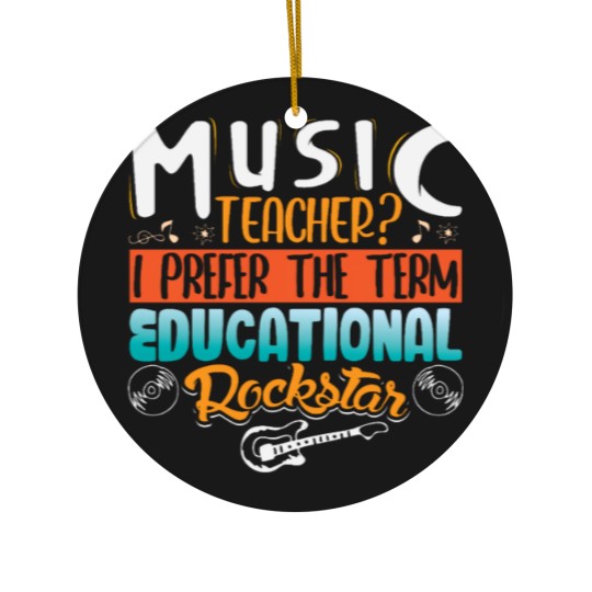 Discover Music Teacher more like Educational Rockstar Ceramic Ornaments