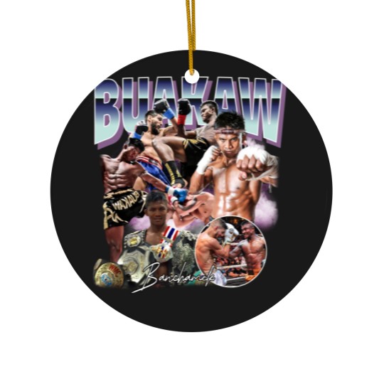 Discover Buakaw Muay Thai Boxer 90's Retro Champions Graphic Vintage Gift Sport Ceramic Ornaments