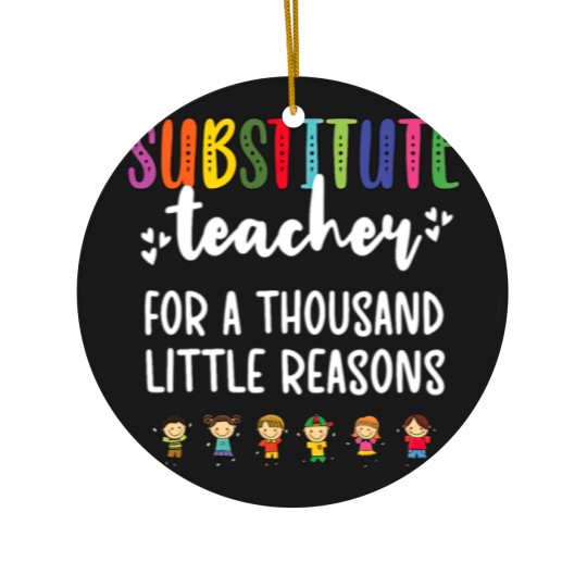 Discover Substitute Teacher Appreciation School Sub Teacher Ceramic Ornaments